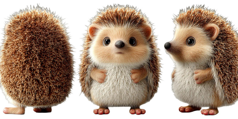 Baby Hedgehog Character Vinyl Car Decal Sticker – Waterproof & UV-Resistant 8"