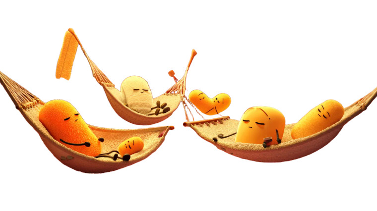 Sleeping Bacteria Hammocks Vinyl Car Decal Sticker – Waterproof & UV-Resistant 8"