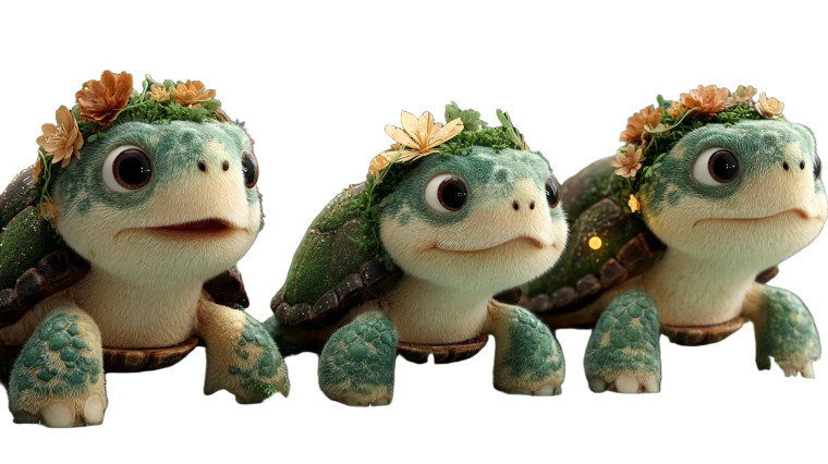 Turtle Family Sunshine Vinyl Car Decal Sticker – Waterproof & UV-Resistant 8"