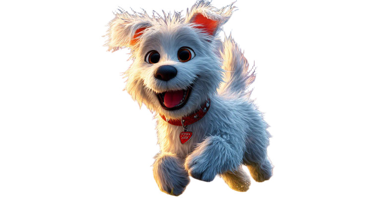 Joyful Cartoon Dog V2 Vinyl Car Decal Sticker – Waterproof & UV-Resistant 8"