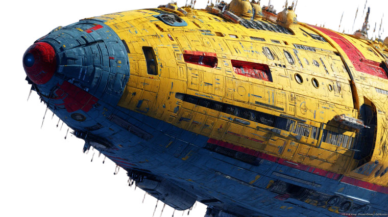 Huge Passenger Spaceship Vinyl Car Decal Sticker – Waterproof & UV-Resistant 8"