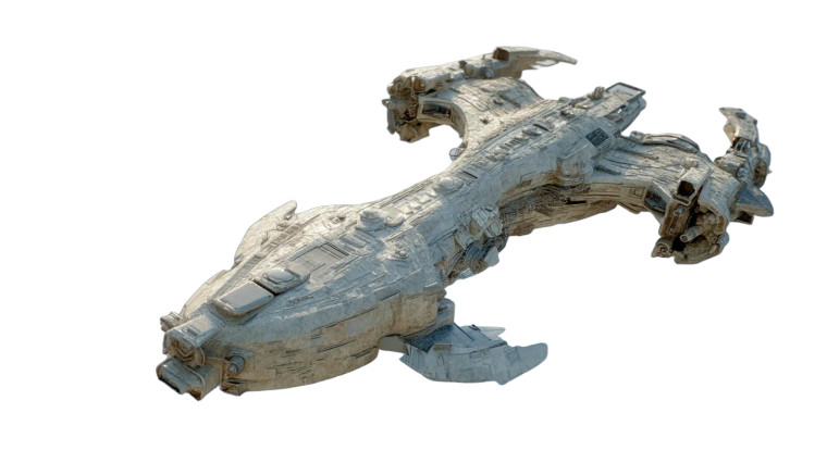 Realistic Starship Vinyl Car Decal Sticker – Waterproof & UV-Resistant 8"