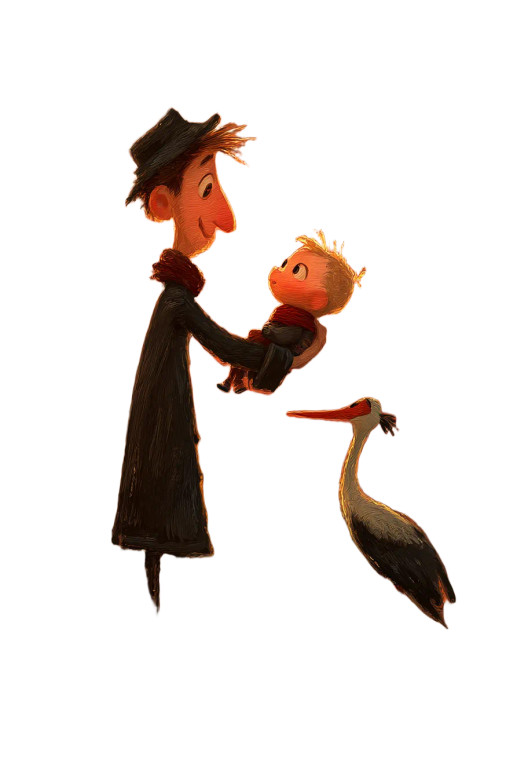 Stork'S Sunny Delivery Vinyl Car Decal Sticker – Waterproof & UV-Resistant 8"