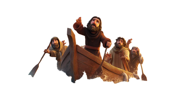 Jesus Calms Storm V2 Vinyl Car Decal Sticker – Waterproof & UV-Resistant 8"