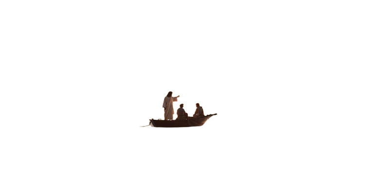 Jesus On Boat Vinyl Car Decal Sticker – Waterproof & UV-Resistant 8"
