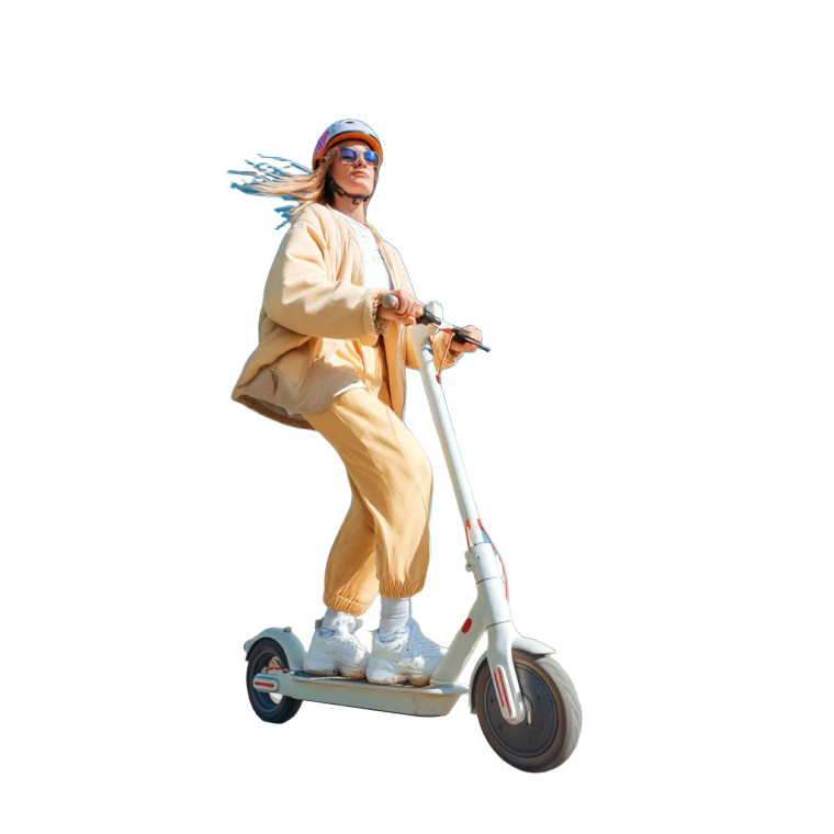 Scooter Ride V2 Vinyl Car Decal Sticker – Waterproof & UV-Resistant 8"