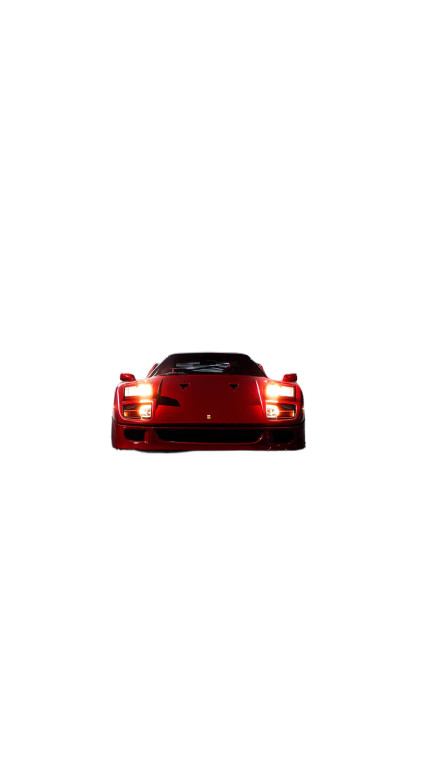 Red Ferrari F40 Vinyl Car Decal Sticker – Waterproof & UV-Resistant 8"