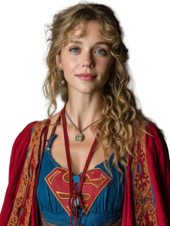 Supergirl Portrait V4 Vinyl Car Decal Sticker – Waterproof & UV-Resistant 8"