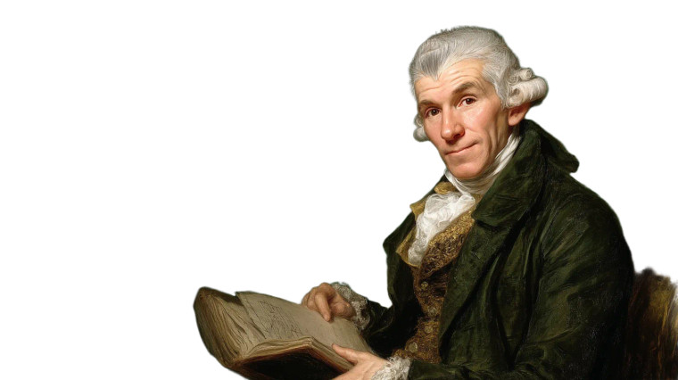 Haydn With Book Vinyl Car Decal Sticker – Waterproof & UV-Resistant 8"