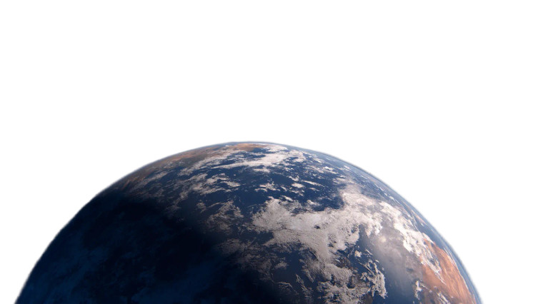 Earth From Space V5 Vinyl Car Decal Sticker – Waterproof & UV-Resistant 8"