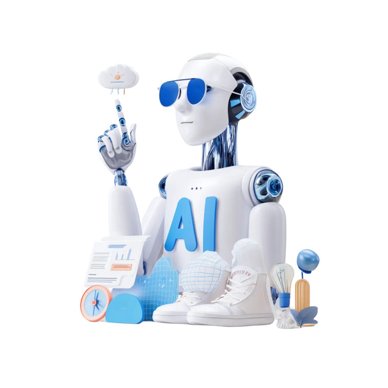 A.I Benefits Illustration Vinyl Car Decal Sticker – Waterproof & UV-Resistant 8"