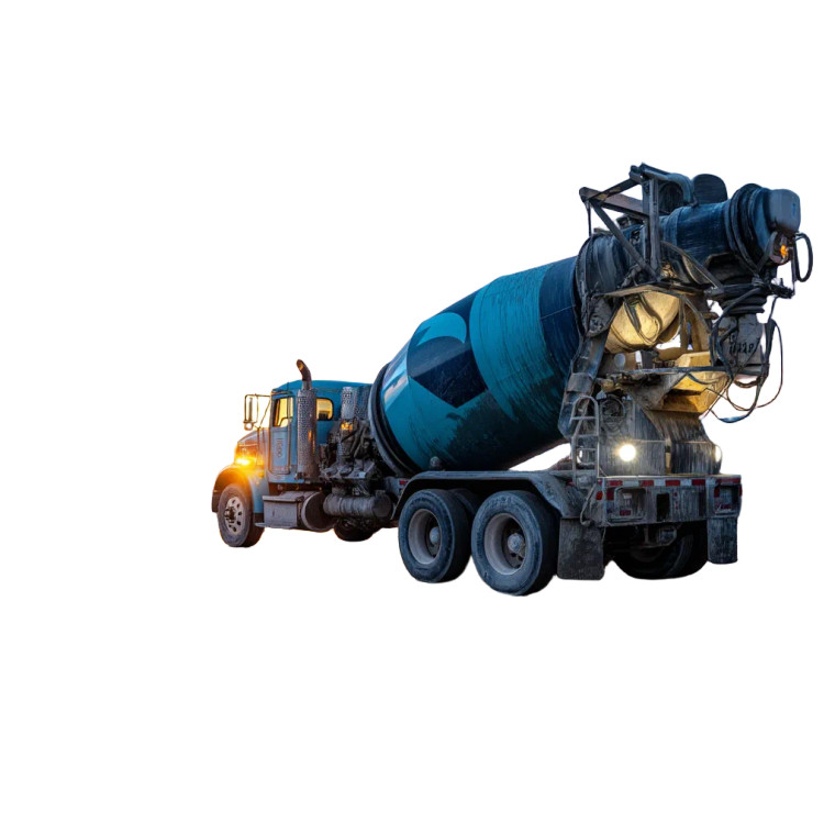 Concrete Truck Mixer Vinyl Car Decal Sticker – Waterproof & UV-Resistant 8"
