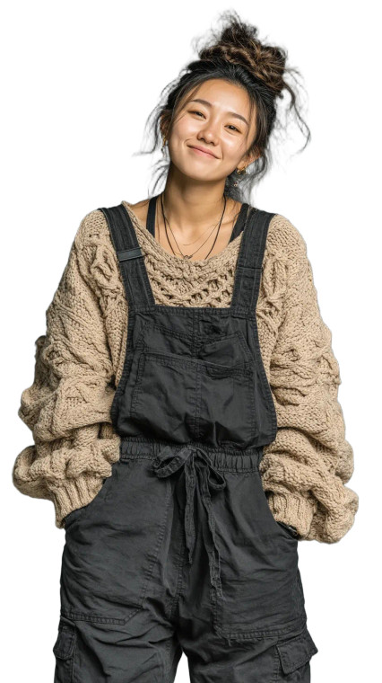 Chinese Girl Portrait V5 Vinyl Car Decal Sticker – Waterproof & UV-Resistant 8"