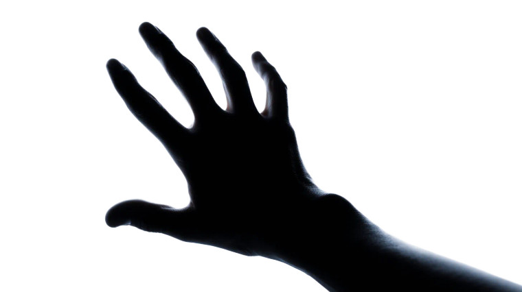 Hand Silhouette Vinyl Car Decal Sticker – Waterproof & UV-Resistant 8"