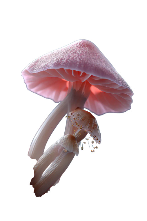 Glowing Magic Mushroom Vinyl Car Decal Sticker – Waterproof & UV-Resistant 8"