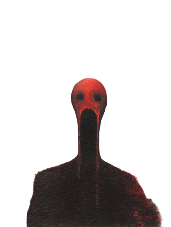 Haunting Surreal Figure Vinyl Car Decal Sticker – Waterproof & UV-Resistant 8"