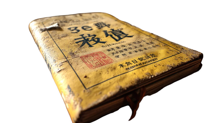 Vintage Ledger Book Vinyl Car Decal Sticker – Waterproof & UV-Resistant 8"