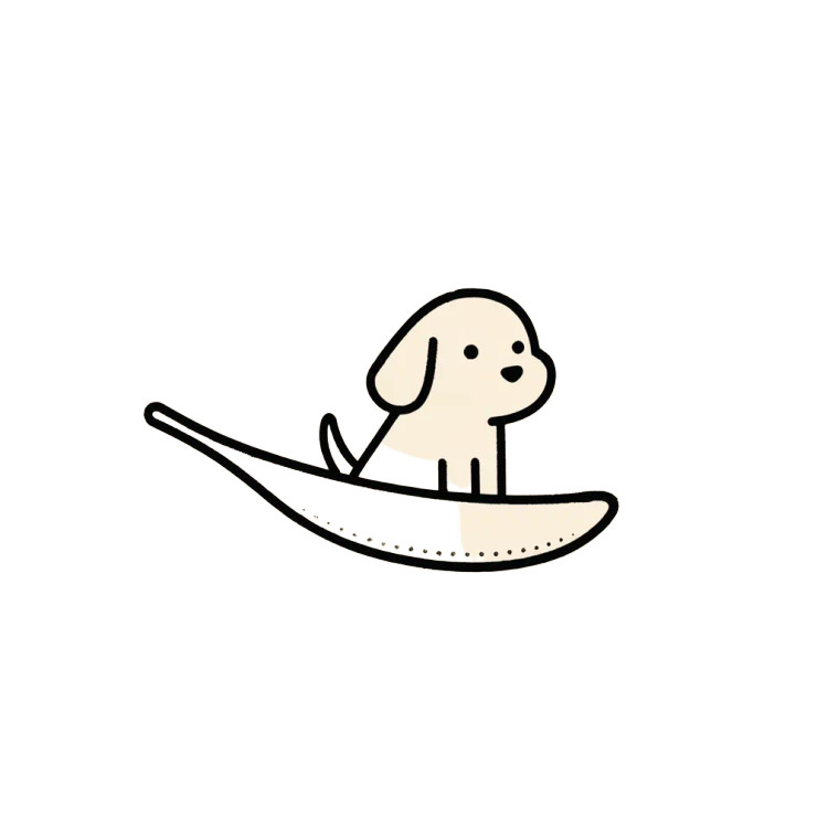 Golden Retriever Spoon Slide V2 Vinyl Car Decal Sticker – Waterproof & UV-Resistant 8"