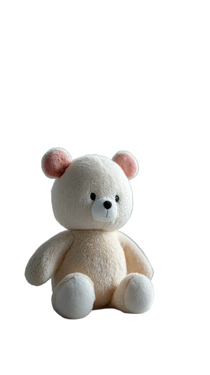 Handmade Stuffed Bear Vinyl Car Decal Sticker – Waterproof & UV-Resistant 8"