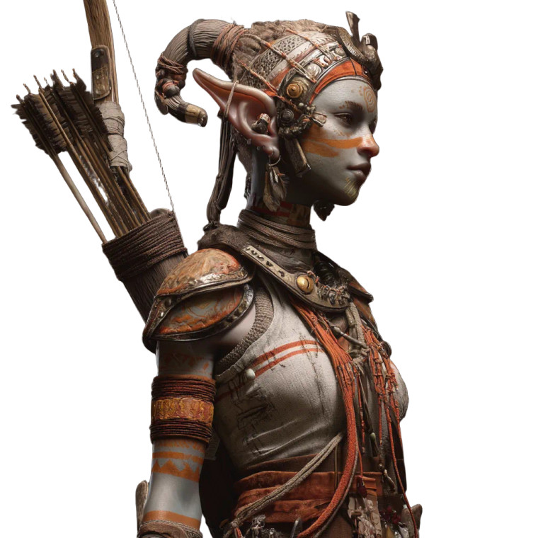 Female Archer Vinyl Car Decal Sticker – Waterproof & UV-Resistant 8"