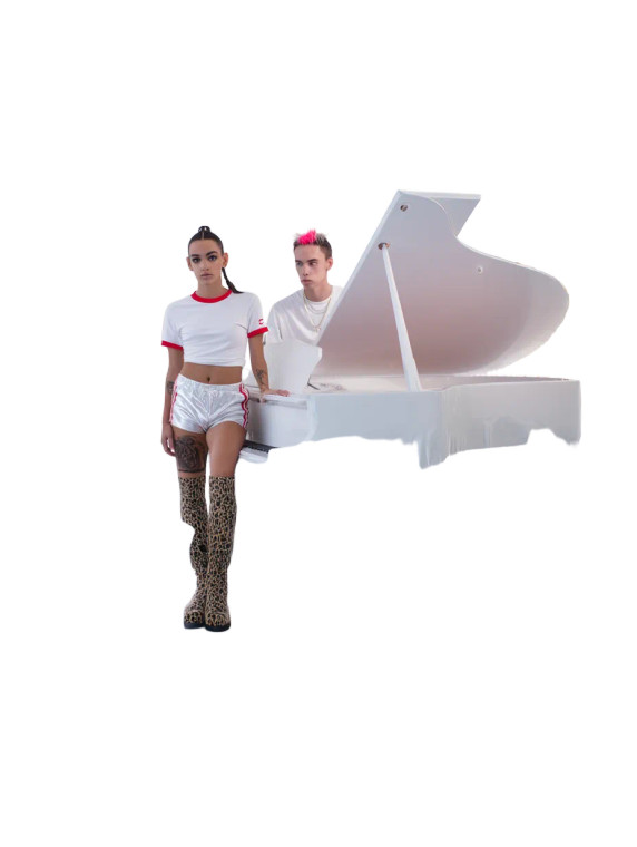 Surreal Fashion Editorial Vinyl Car Decal Sticker – Waterproof & UV-Resistant 8"