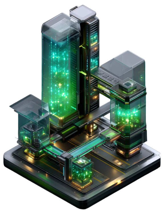 Futuristic Research Lab Vinyl Car Decal Sticker – Waterproof & UV-Resistant 8"