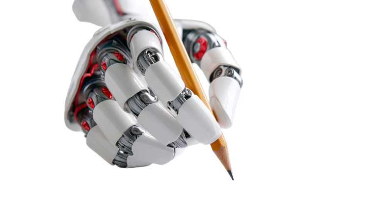 Robotic Hand Writing Vinyl Car Decal Sticker – Waterproof & UV-Resistant 8"