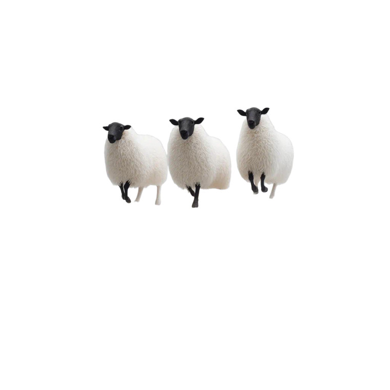 Jumping Sheep Cloud Vinyl Car Decal Sticker – Waterproof & UV-Resistant 8"