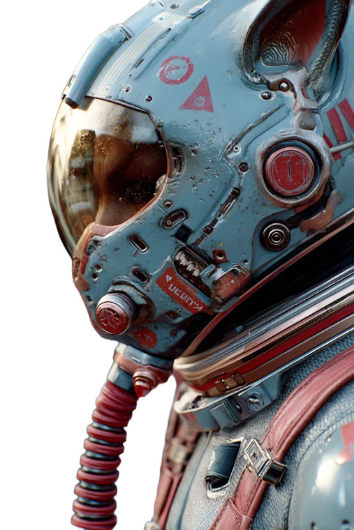 Sci-Fi Pilot Portrait Vinyl Car Decal Sticker – Waterproof & UV-Resistant 8"