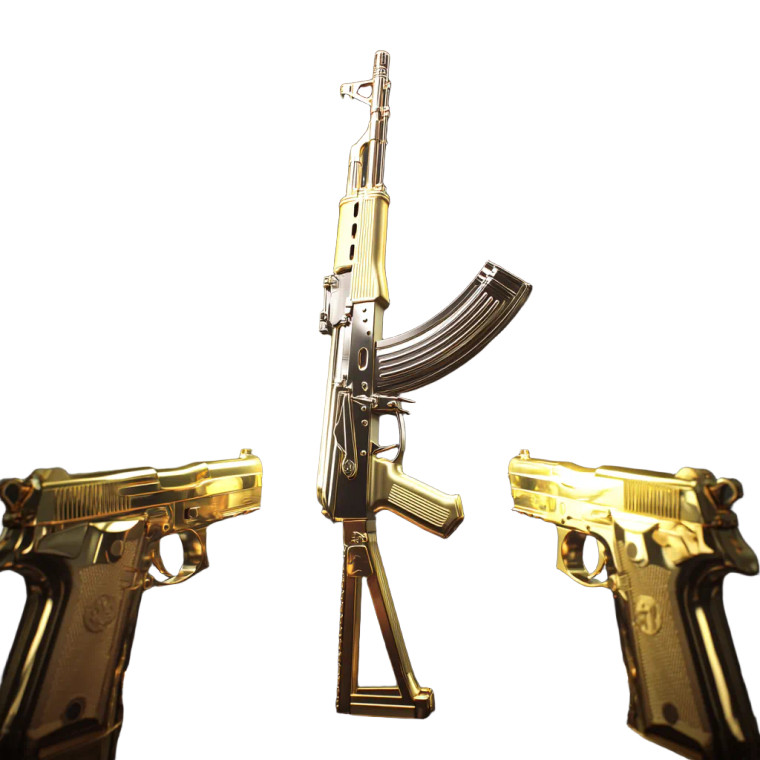 Golden Firearms Display Vinyl Car Decal Sticker – Waterproof & UV-Resistant 8"