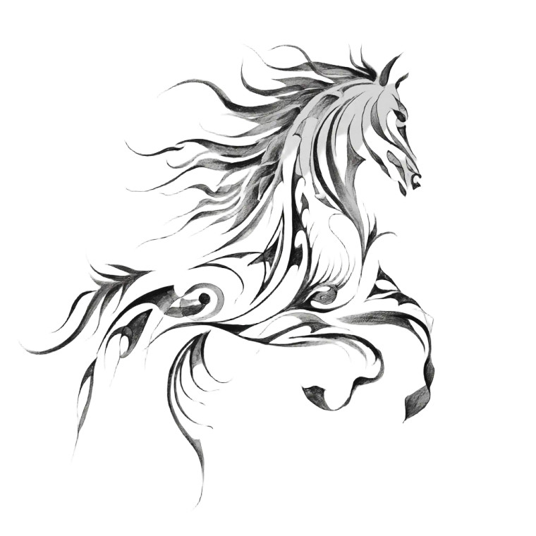 Picasso'S Egyptian Horse Vinyl Car Decal Sticker – Waterproof & UV-Resistant 8"