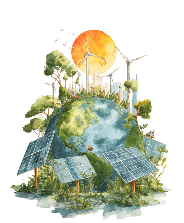 Happy Earth Art Vinyl Car Decal Sticker – Waterproof & UV-Resistant 8"