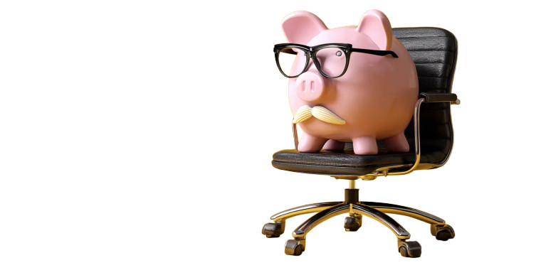 Piggy Bank Character Vinyl Car Decal Sticker – Waterproof & UV-Resistant 8"