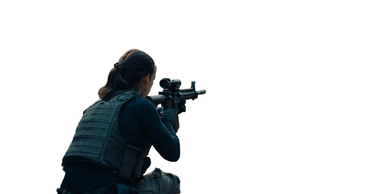 Tactical Ambush Scene Vinyl Car Decal Sticker – Waterproof & UV-Resistant 8"