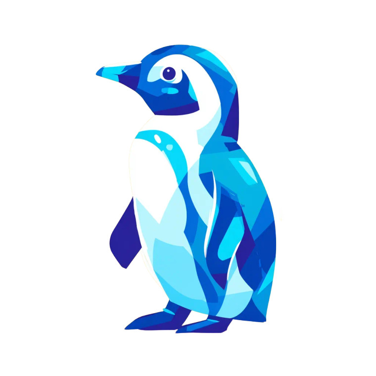 Cute African Penguin Vinyl Car Decal Sticker – Waterproof & UV-Resistant 8"