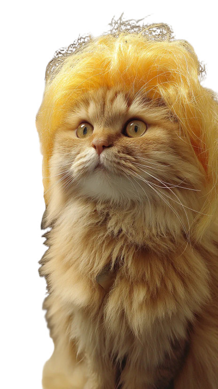 Golden Styled Cat Vinyl Car Decal Sticker – Waterproof & UV-Resistant 
