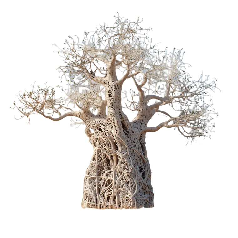 Twisted Alien Baobab Vinyl Car Decal Sticker – Waterproof & UV-Resistant 8"