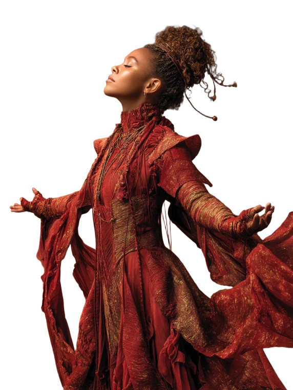 Alien Desert Goddess Vinyl Car Decal Sticker – Waterproof & UV-Resistant 8"