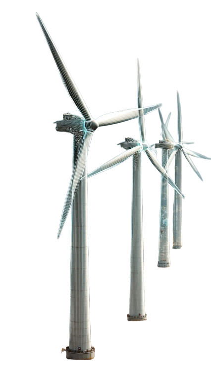 Wind Turbine Farm Vinyl Car Decal Sticker – Waterproof & UV-Resistant 8"