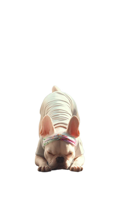 Stretching French Bulldog V2 Vinyl Car Decal Sticker – Waterproof & UV-Resistant 8"
