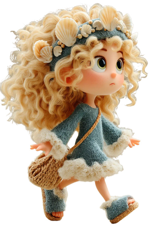 Blonde Girl Walking Vinyl Car Decal Sticker – Waterproof & UV-Resistant 8"