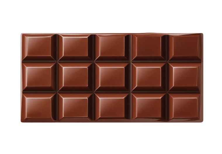 Chocolate Bar Vector Vinyl Car Decal Sticker – Waterproof & UV-Resistant 8"