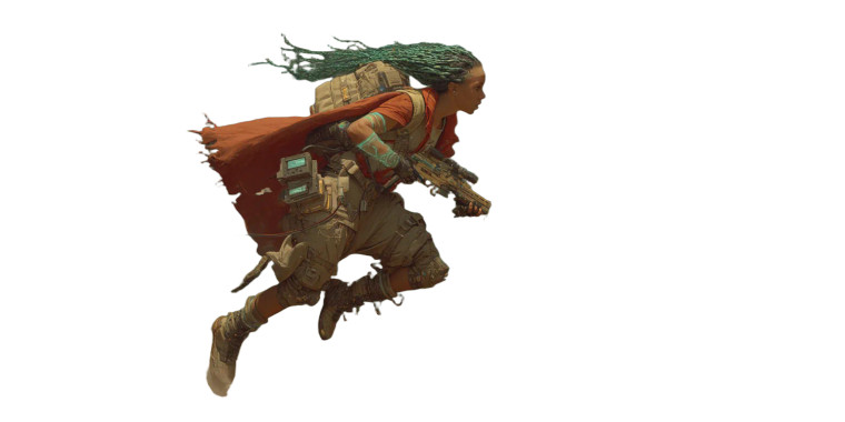 Fae Scout Leap Vinyl Car Decal Sticker – Waterproof & UV-Resistant 8"