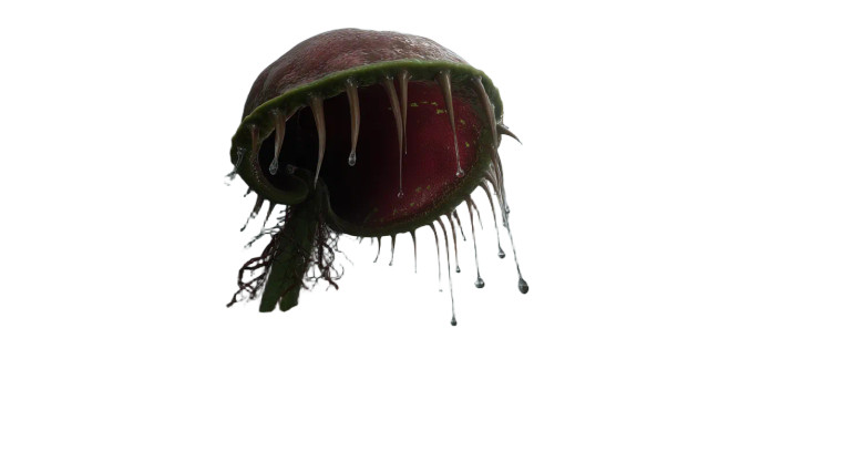 Carnivorous Tree Horror Vinyl Car Decal Sticker – Waterproof & UV-Resistant 8"