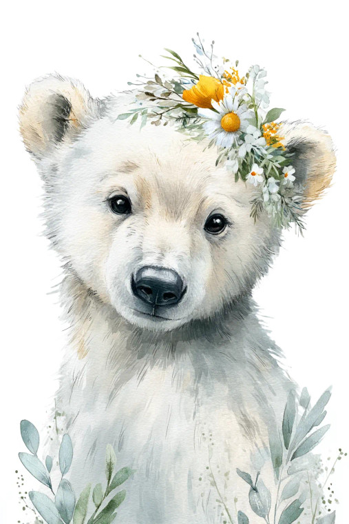 Polar Bear Cub V5 Vinyl Car Decal Sticker – Waterproof & UV-Resistant 8"