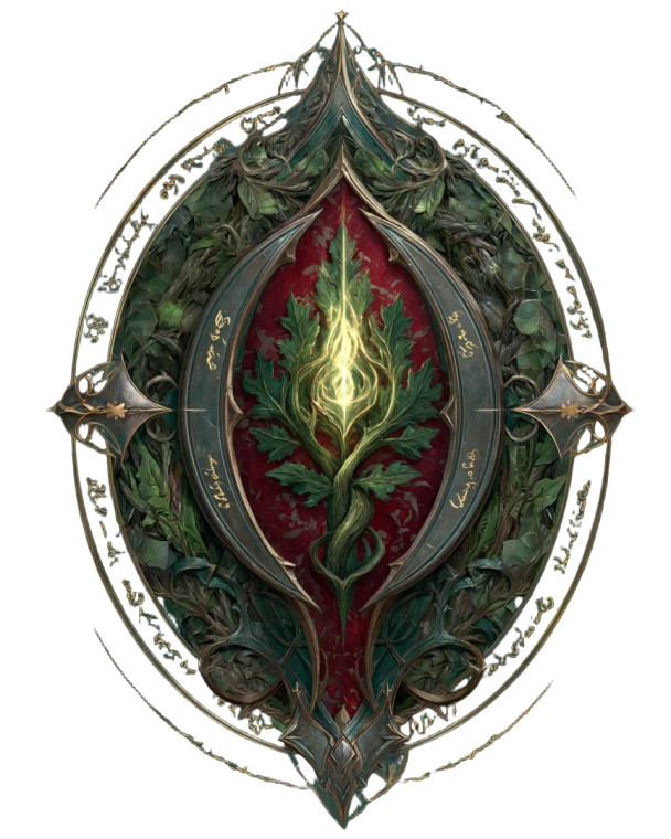 Elven Noble Emblem Vinyl Car Decal Sticker – Waterproof & UV-Resistant 8"