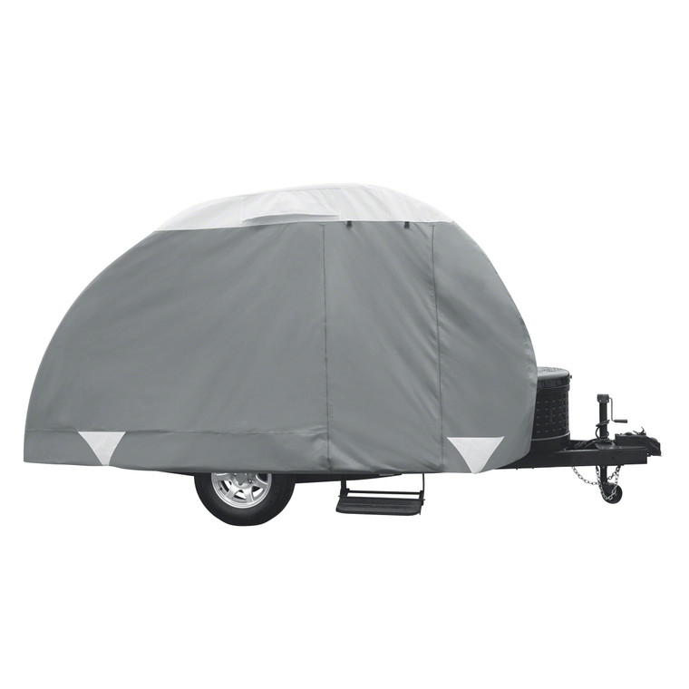 Ultimate Protection Travel Trailer Cover | Fits 15-18ft | Waterproof PolyPRO 3 | All Weather, UV Resistant | Gray