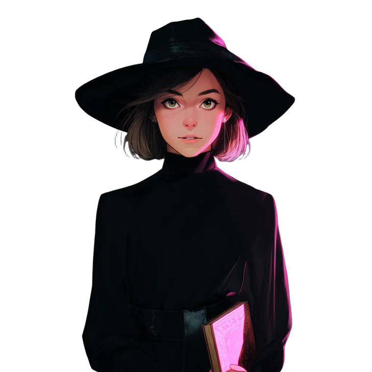 Modern Witch Vinyl Car Decal Sticker – Waterproof & UV-Resistant 8"