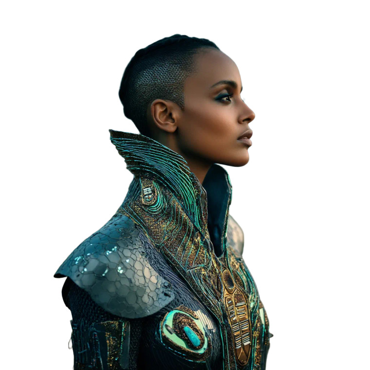 Futuristic Socotra Wanderer Vinyl Car Decal Sticker – Waterproof & UV-Resistant 8"