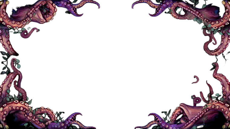 Metal Octopus Frame Vinyl Car Decal Sticker – Waterproof & UV-Resistant 8"